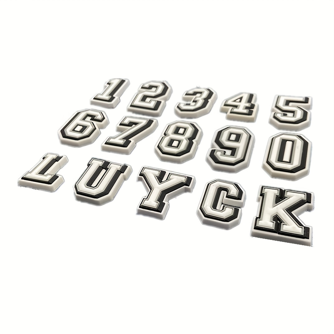 Letter Number Croc Charms Alphabet Shoe Charms - Temu United Arab Emirates