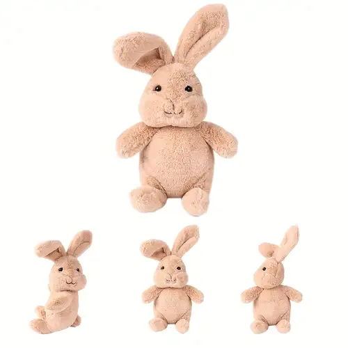 11.8ins Lapin En Peluche Rayé, Petit Et Mignon Jouet En Peluche