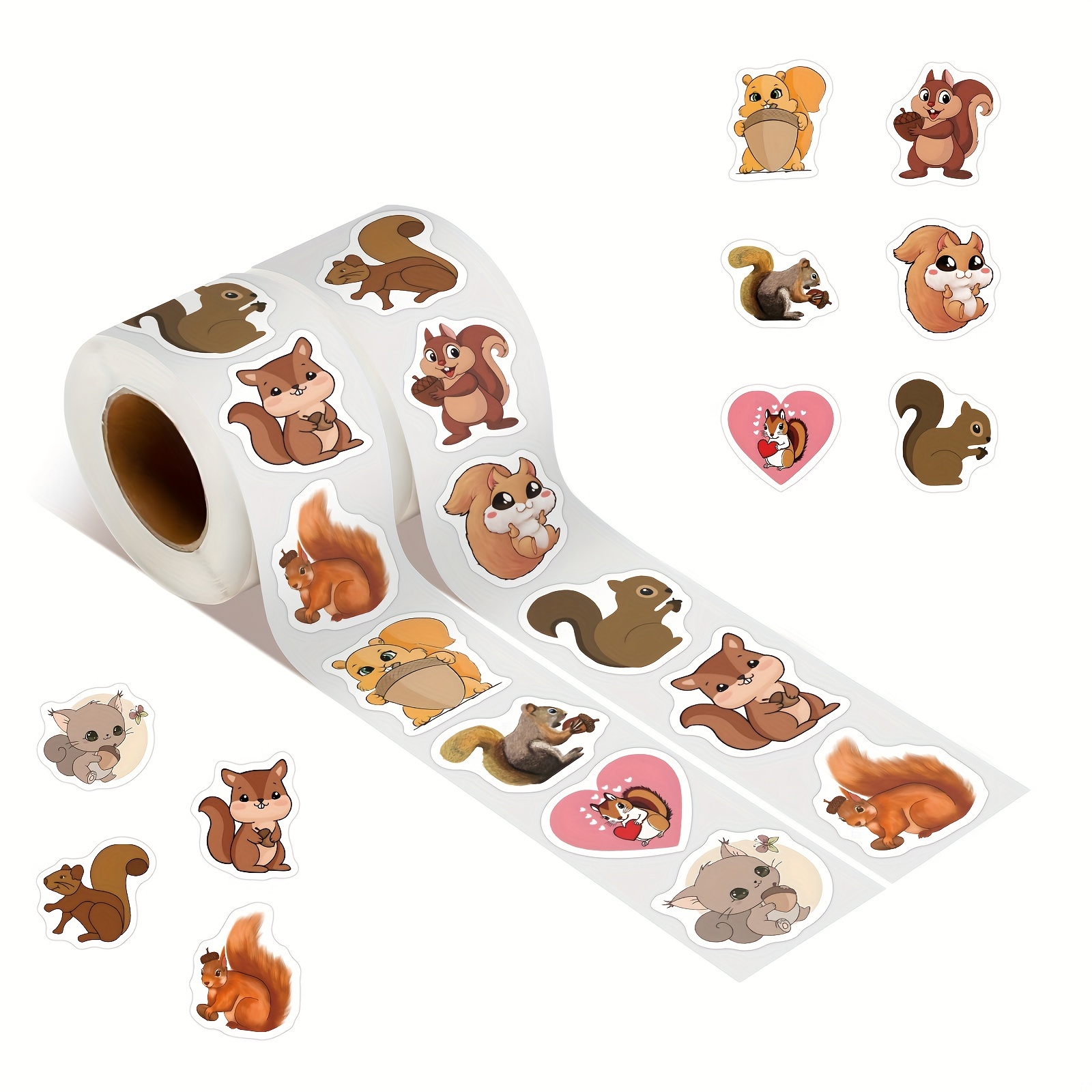 Cute Cartoon Animal Stickers Waterproof Vinyl Decals For - Temu