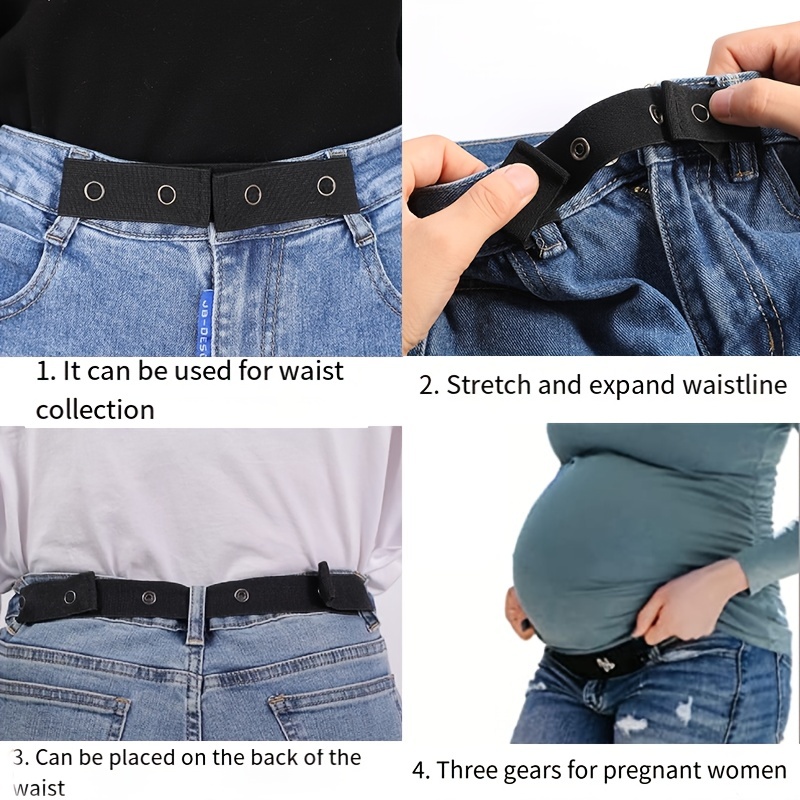 1pc Elastic Adjustable Waistband Extender, Perfect For Pregnancy Or  Overweight People