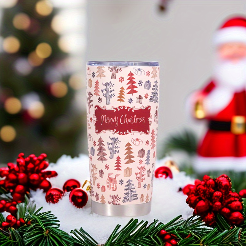 Christmas Cup Stainless Steel Tumbler, Cool Christmas Double Wall Vacuum  Insulated Travel Mug, Halloween Gifts, Gifts For Parents, Relatives And  Friends, Xmas Gifts - Temu