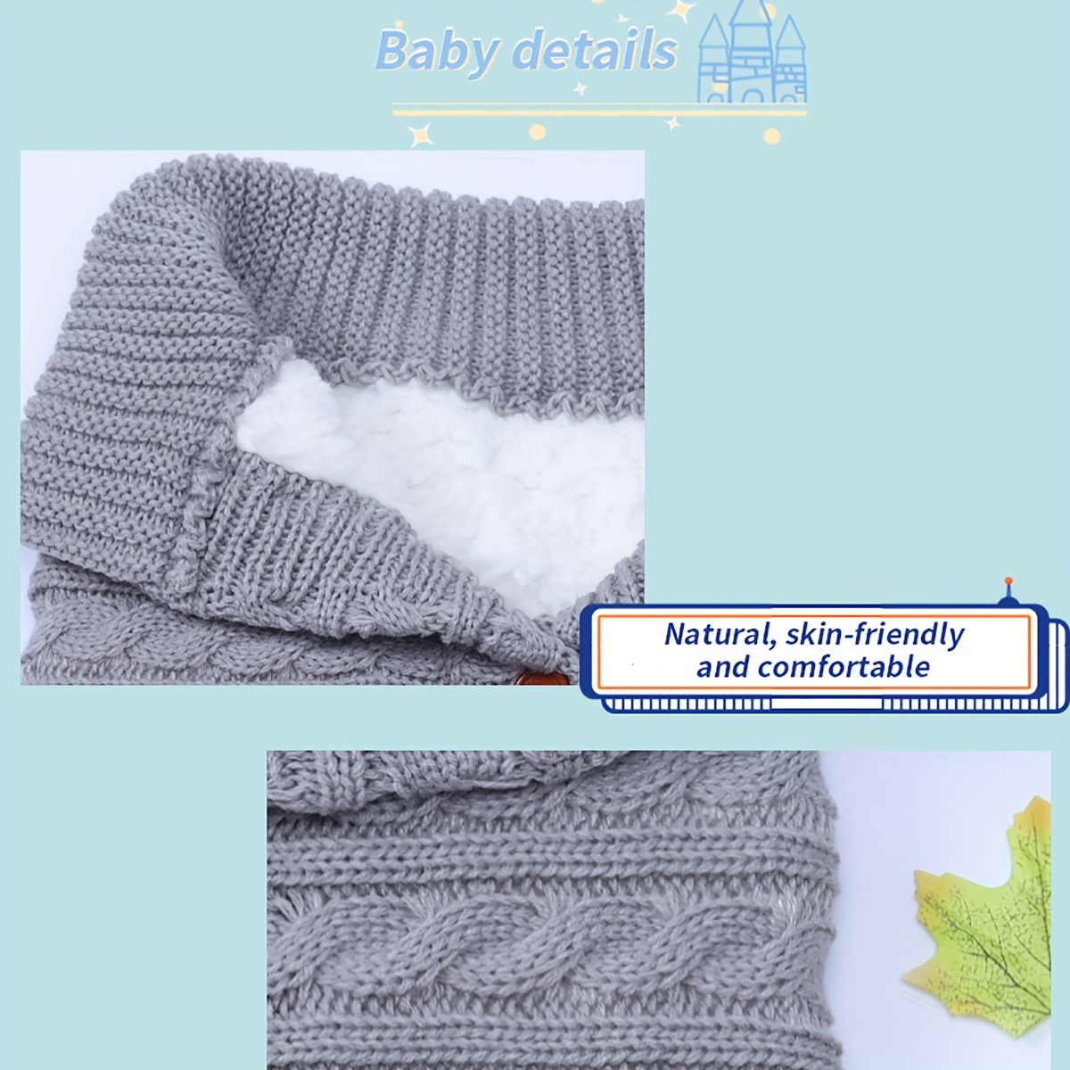 Baby winter knitting online sleeping bag