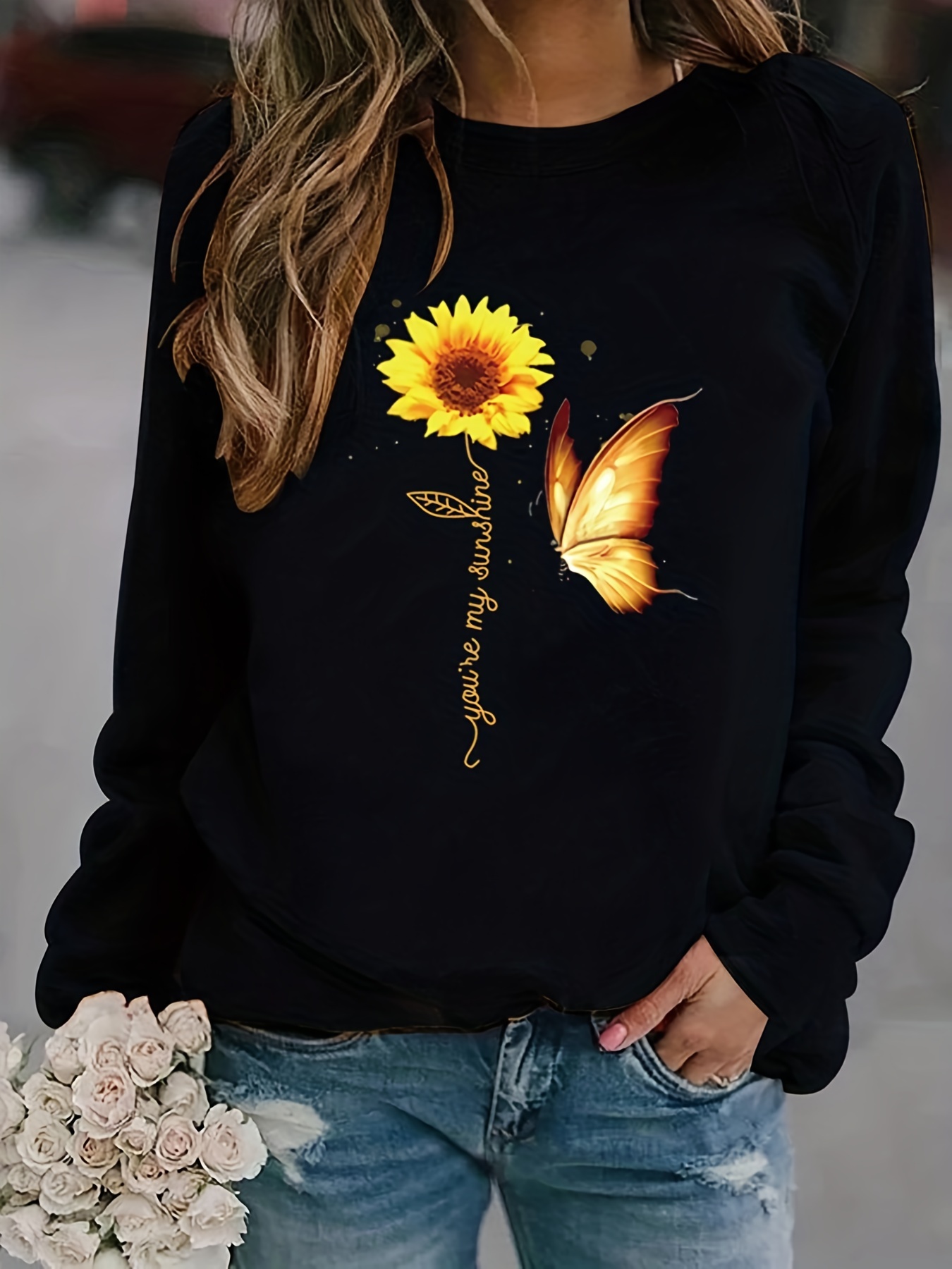 Sudadera de sales girasoles