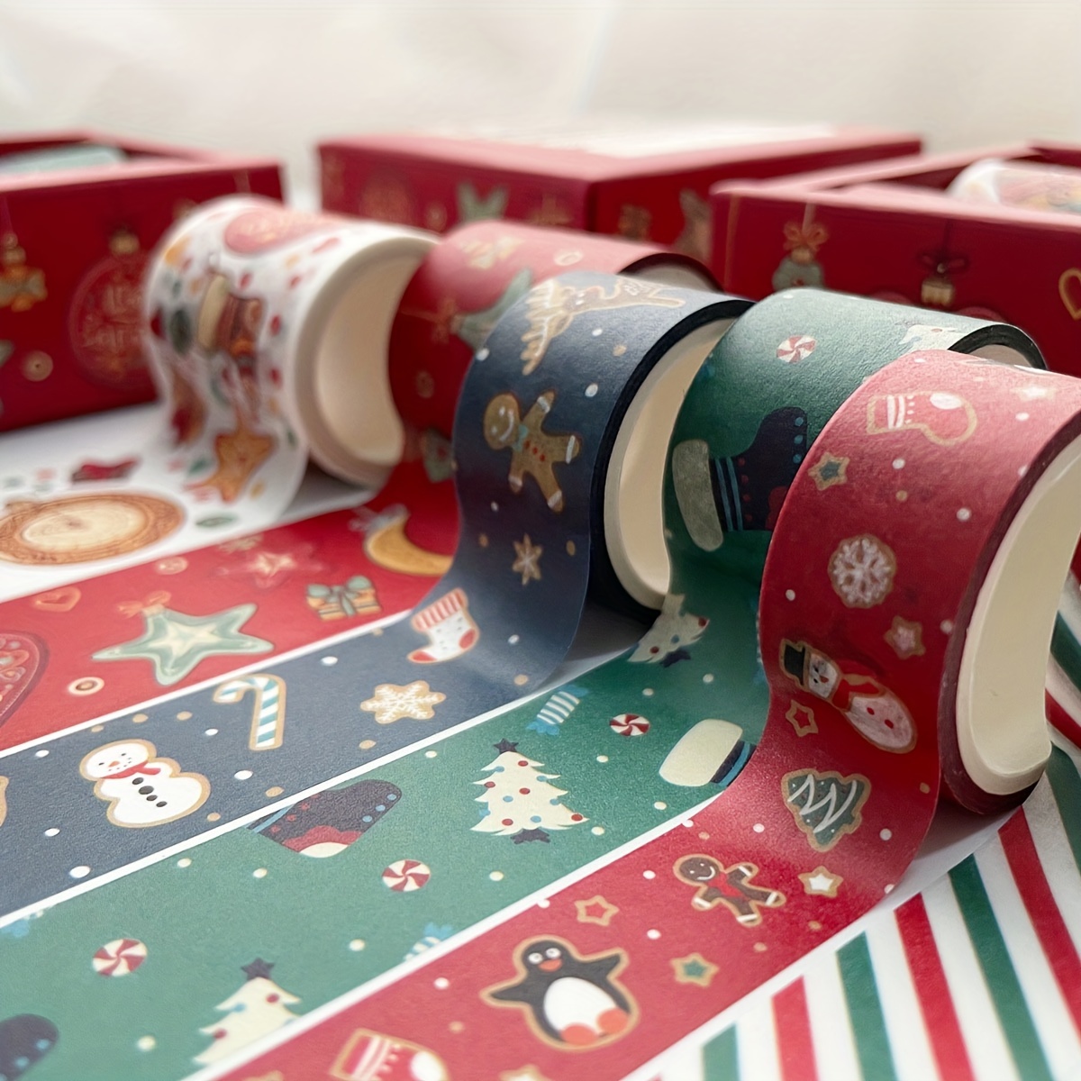 Christmas Gift Packaging Tape Party Activity Tape Christmas - Temu