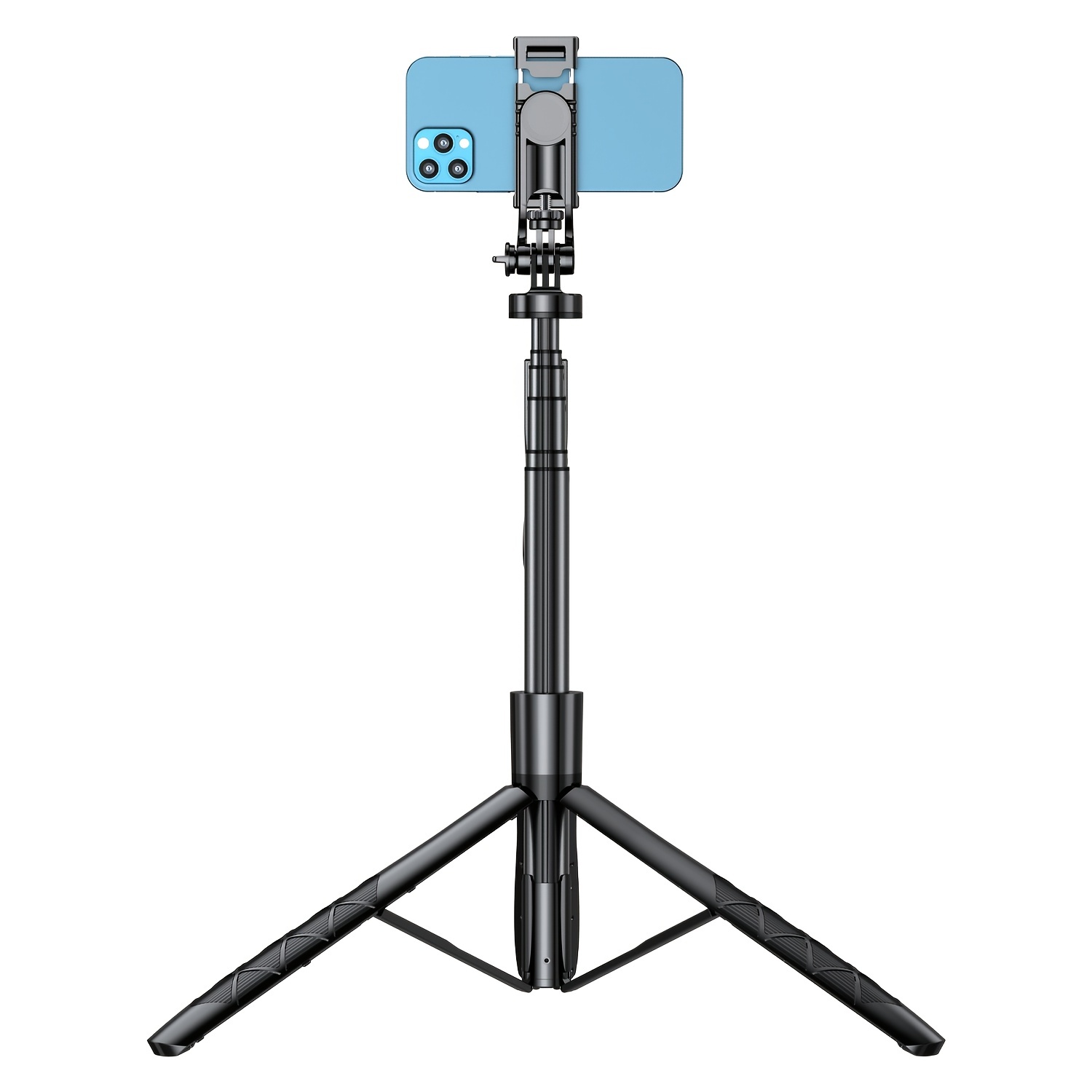  BZE Selfie Stick, trípode extensible de 46 pulgadas, trípode  para teléfono con obturador remoto inalámbrico, selfies grupales,  transmisión en vivo/grabación de video, compatible con todos los :  Celulares y Accesorios