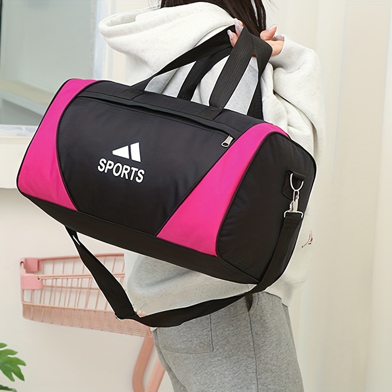 Aesthetic Small Gym Bag, Cute Duffle Bag with Handle, Travel Tote Bag,  Overnight Shoulder Bag, Sturdy Crossover Bag Carryon for Swim Sports and  Short