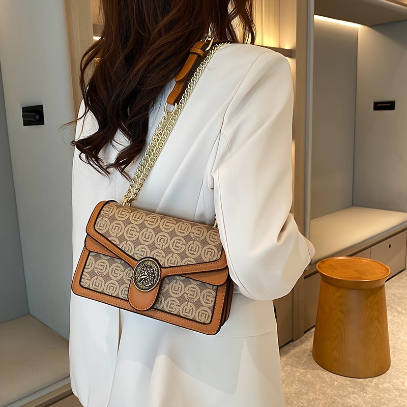 Fashion Geometric Embossed Crossbody Bag, Solid Color Flap Phone Bag,  Perfect Shoulder Bag For Daily Use