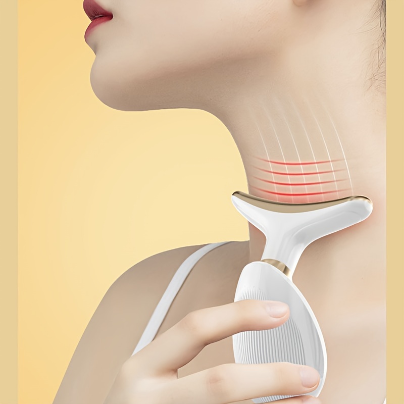 Vibrating Neck Beauty Instrument Colored Light Beauty - Temu