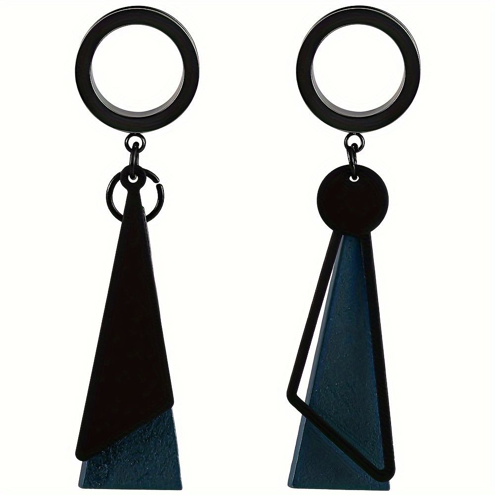 stylish-triangle-dangles-ear-plugs-stainless-steel-flesh-temu-united
