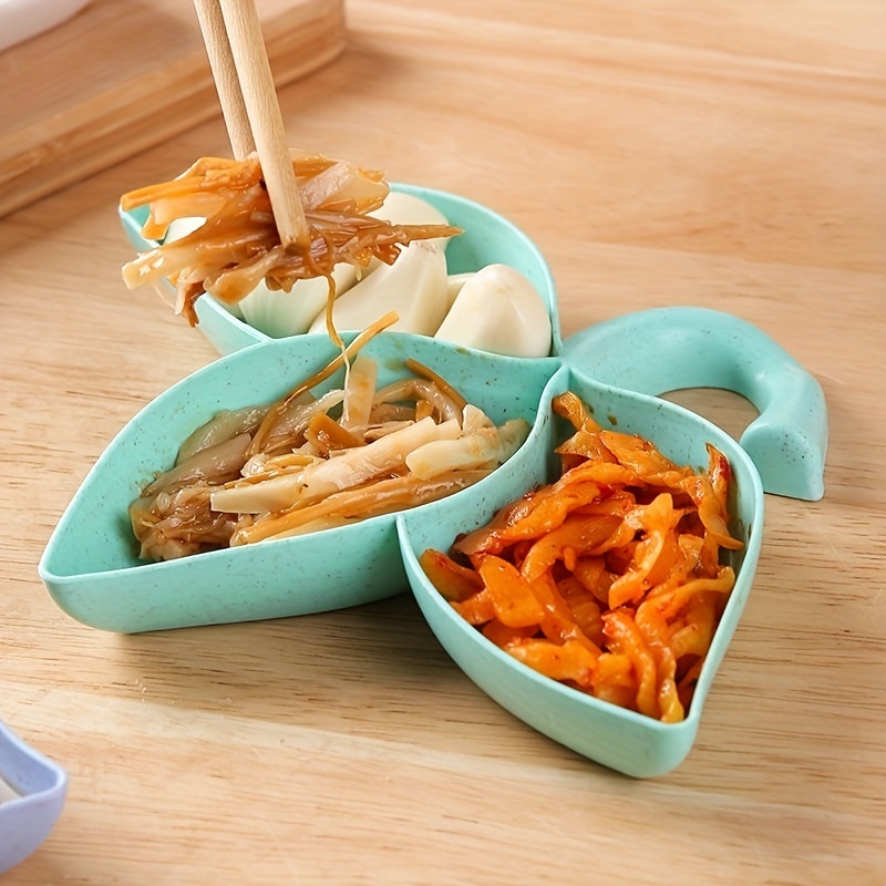 Lotus Umbrella Shaped Soy Sauce Dipping Bowl 3 Compartment - Temu