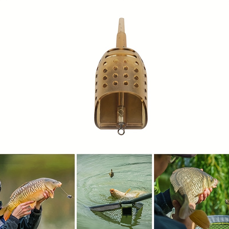 Fishing Bait Cage With Lead Drop Weighted Fishing Feeder - Temu