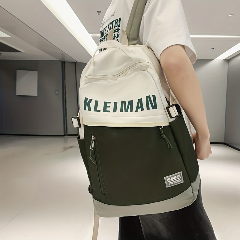 Backpack Student schoolbag Letter casual fashion travel small backpack  Multi-purpose computer bag duffel bag