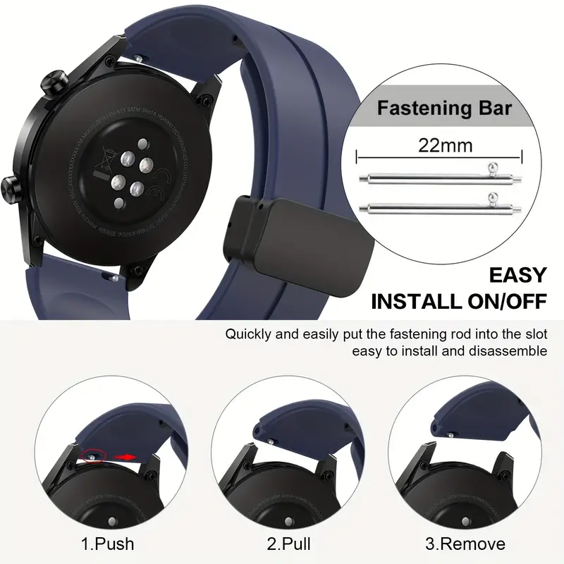 22mm Silicone Band For Huawei Watch GT 2 3 Wrist Strap GT2 Pro GT3