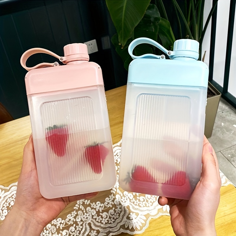 Compact A5 Slim Flat Water Bottle, Perfect for Handbags Thin Water Bottle,  Vegan