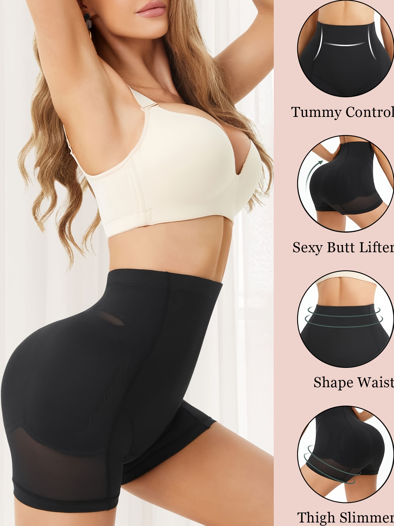 Hip Padded Enhancer Women Shapewear Tummy Control Shorts