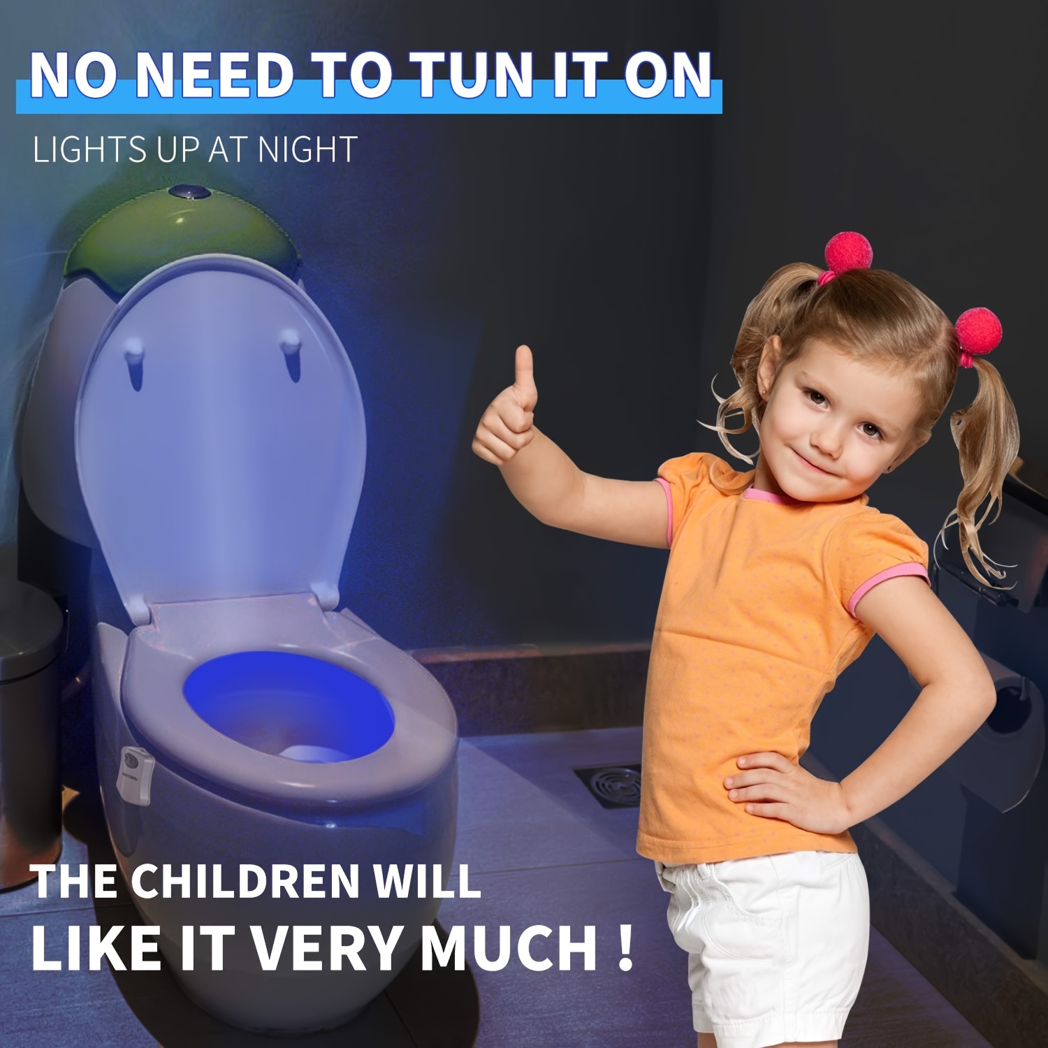 Parents going mad for £5 colour-changing toilet lights from B&M which are  perfect for kids to see in the dark