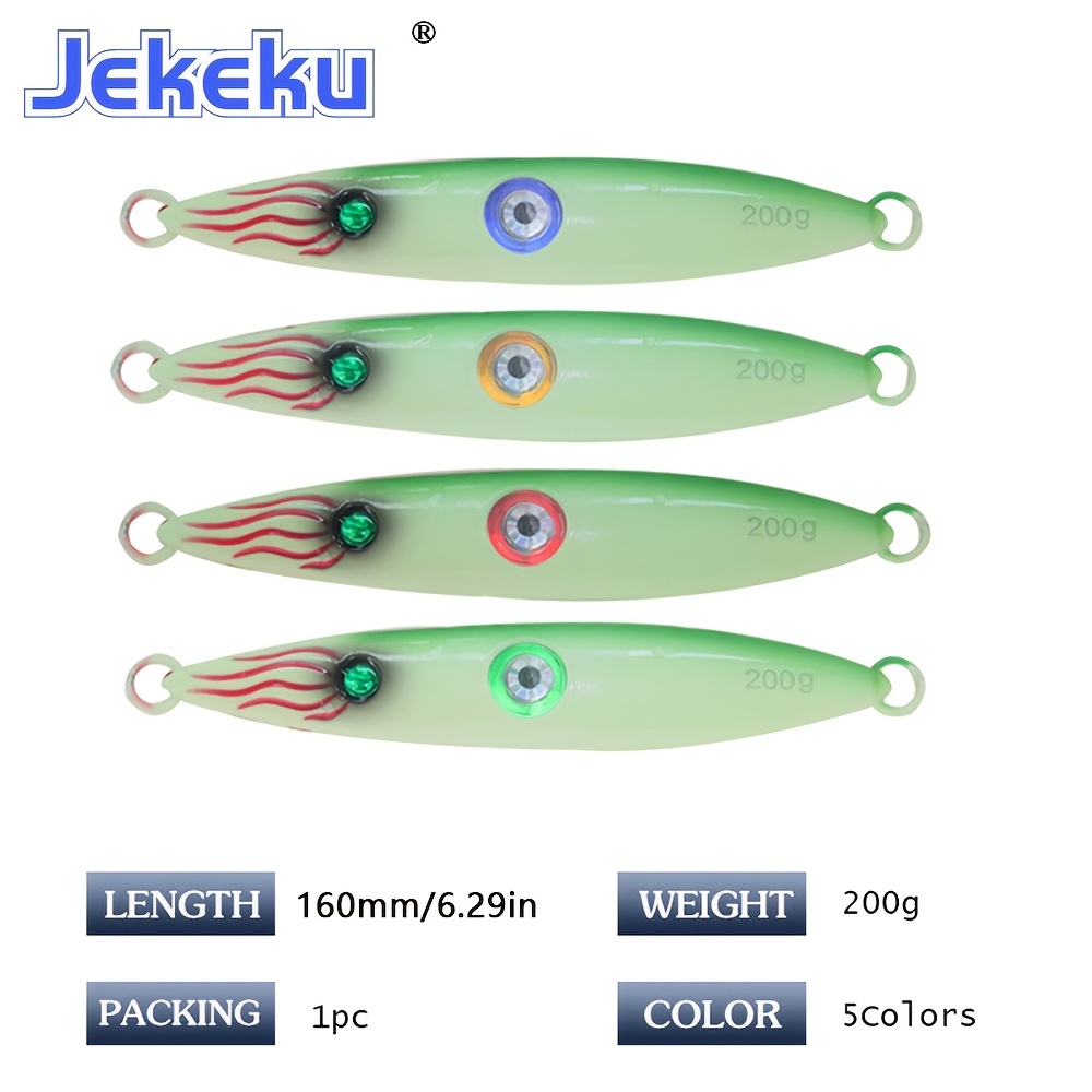 130g 160g Metal Jig Simulation fish scale Boat Fishing Lure Assist Hook  Saltwater Offshore Hard Bait Slow Fast Fall Jigging Lure