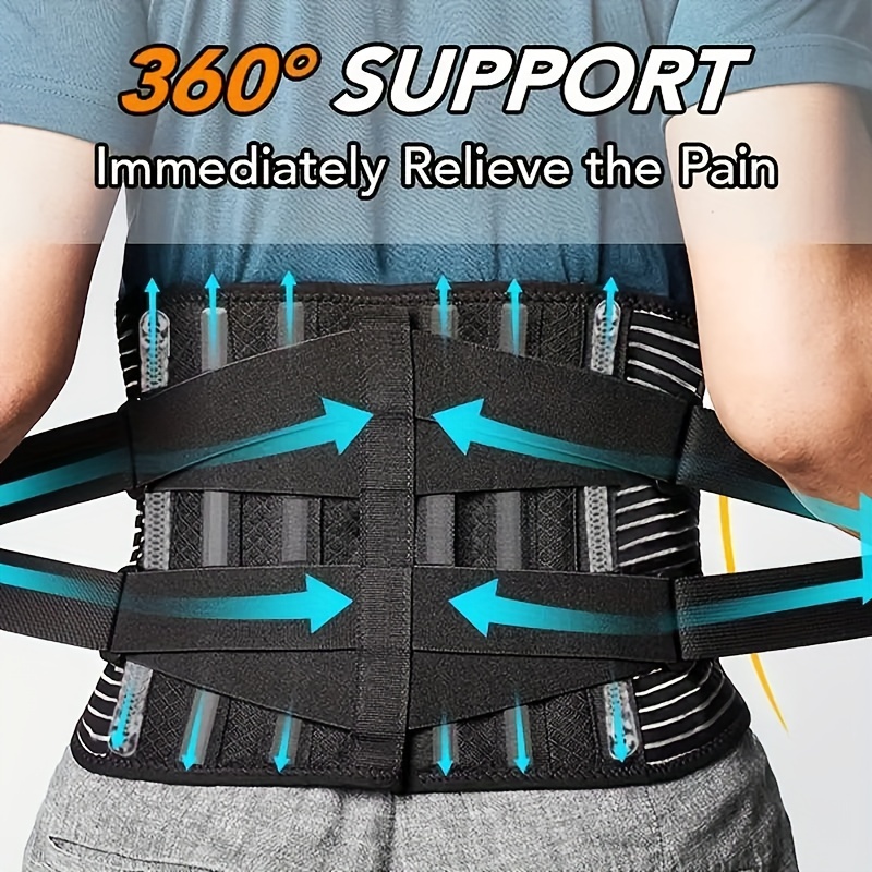 Lumbar Back Brace Support Belt Waist Trainer Cincher Sweat Belt