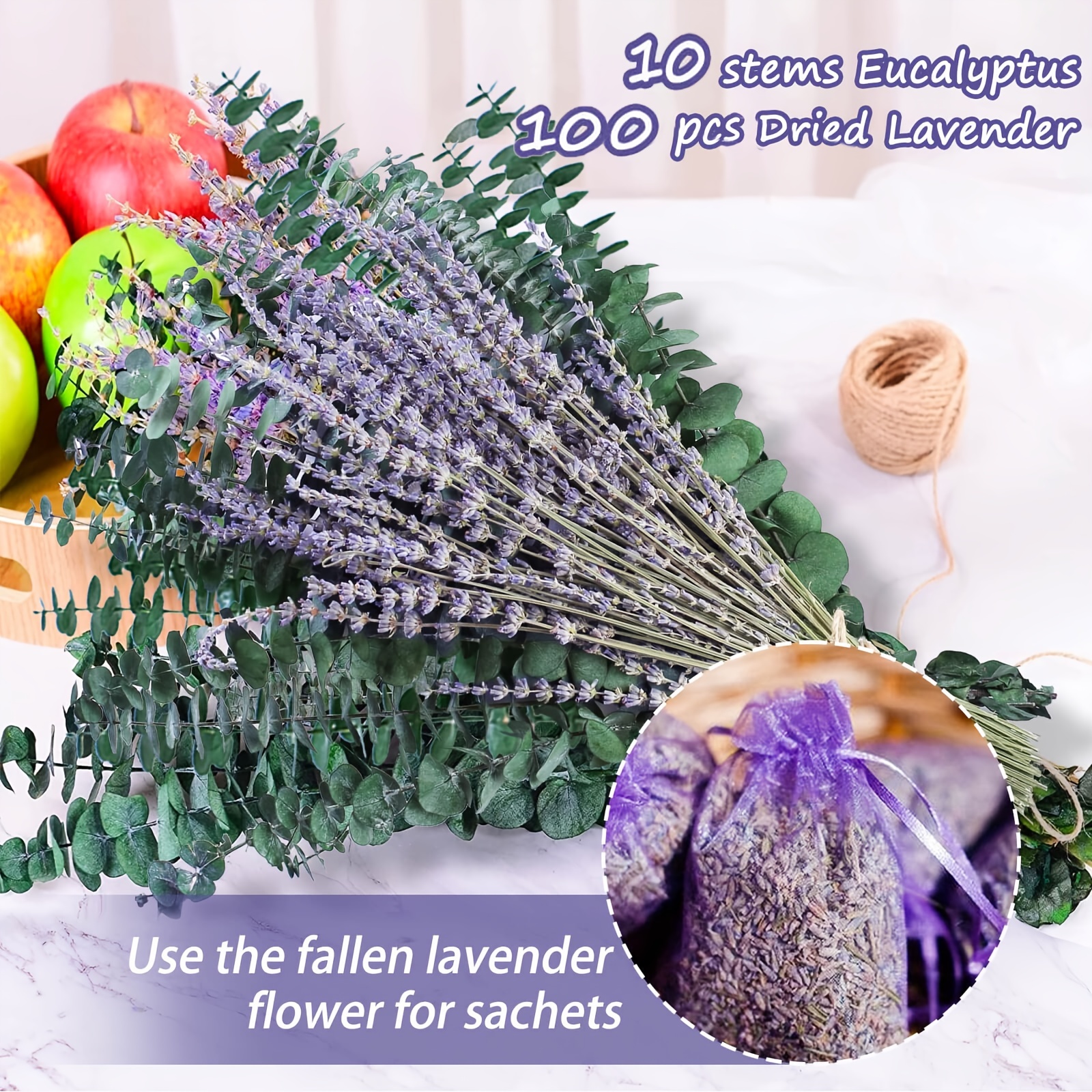 Dried Bouquet Lavender - 100 Stems