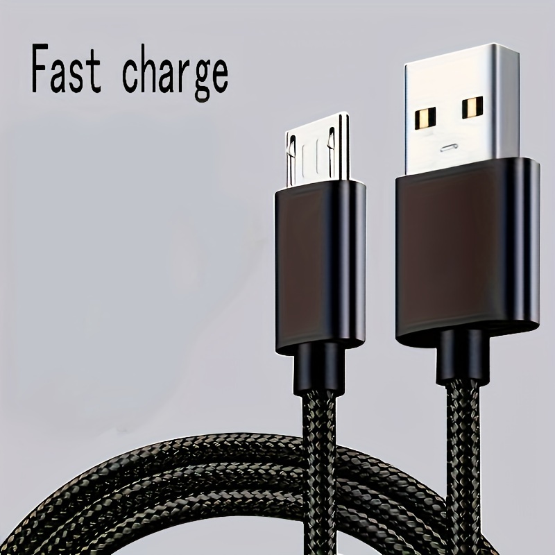 Câbles Micro USB 3M, Câble de Charge USB A vers Micro Tressé en
