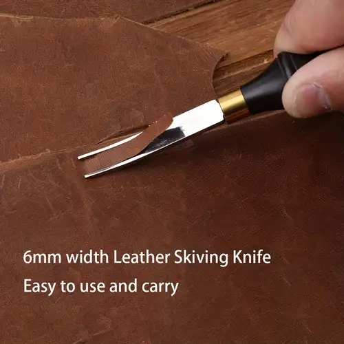 2Pcs Leather Edge Skiving Beveler Craft Keen Edge Cutting Leather  Burnishing Tool, Leather Edge Skiving DIY Craft Tool for Leather Crafting  Working
