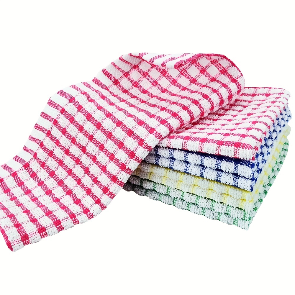 8pcs Scouring Pad Square Dish Cloths Lightweight Quick Drying Cleaning Rag