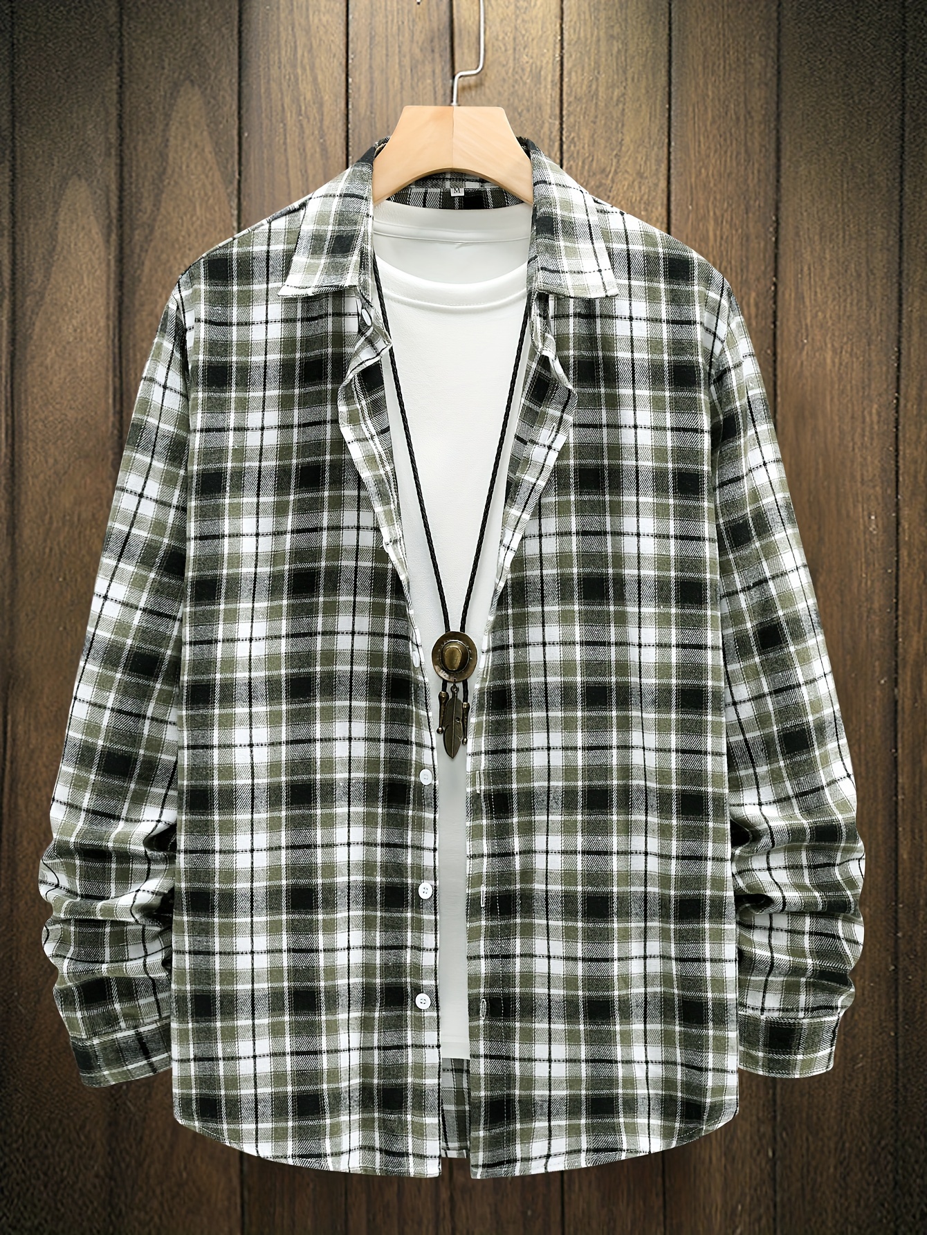 Camisa vestir tailored micro xadrez, Camisas de homem