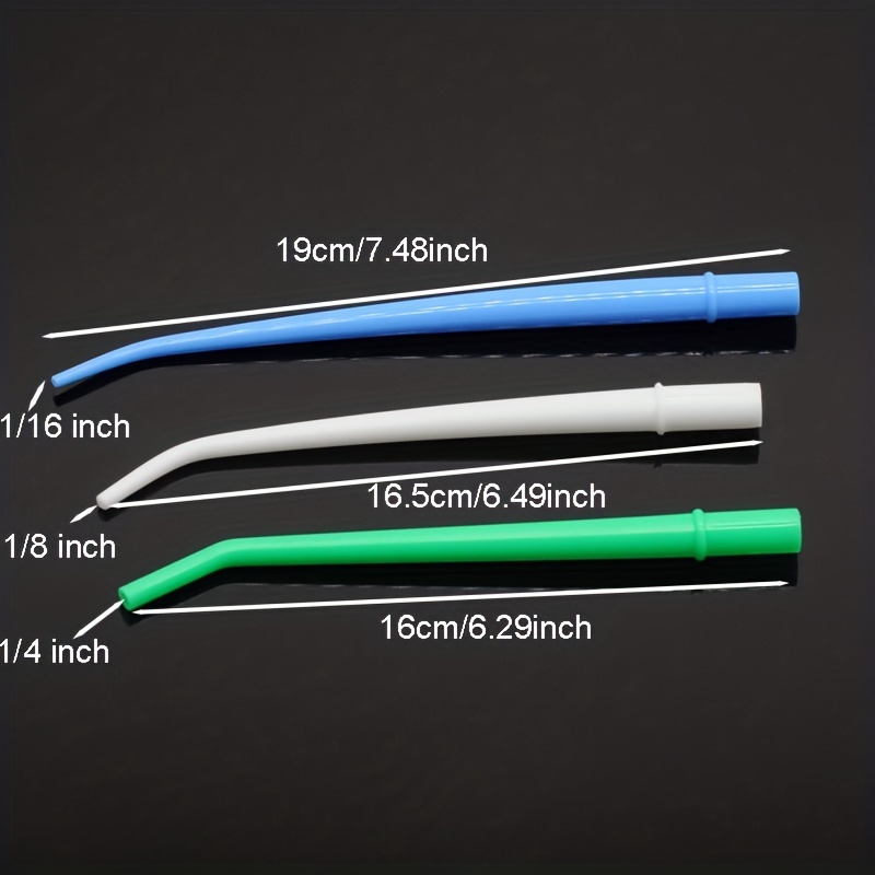 25pcs Disposable Plastic Curved Tips Surgical Aspirator Dental Tools