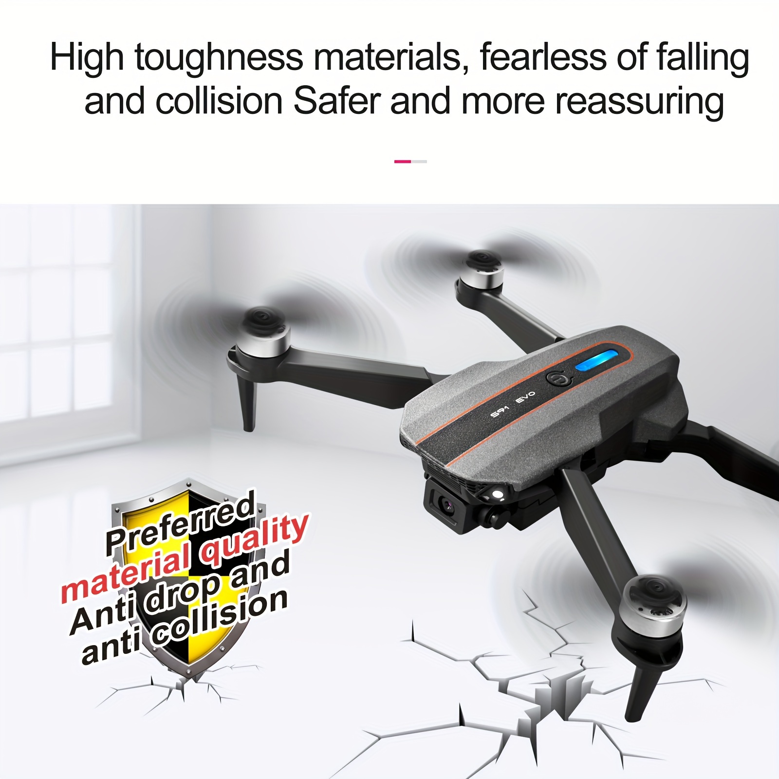 s91 remote remote control drone with hd dual camera adjustable headless mode track flying one key surround smart follow brushless motor drone self with optical flow positioning function details 13