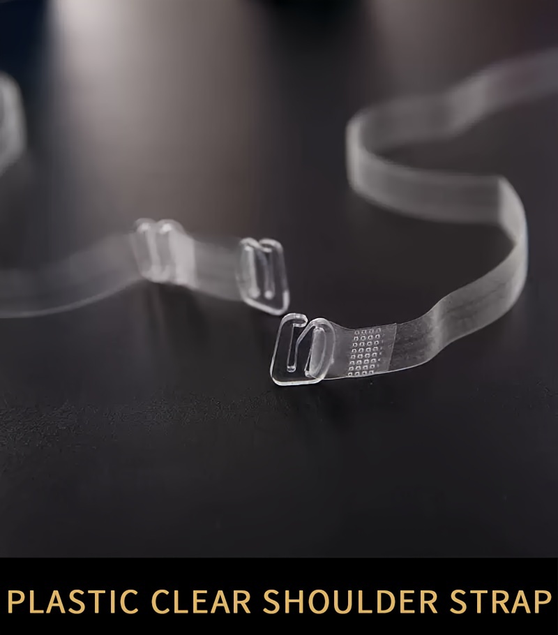 2pcs Transparent Shoulder Straps, Invisible Adjustable Underwear Straps, Women's Lingerie & Underwear Accessories