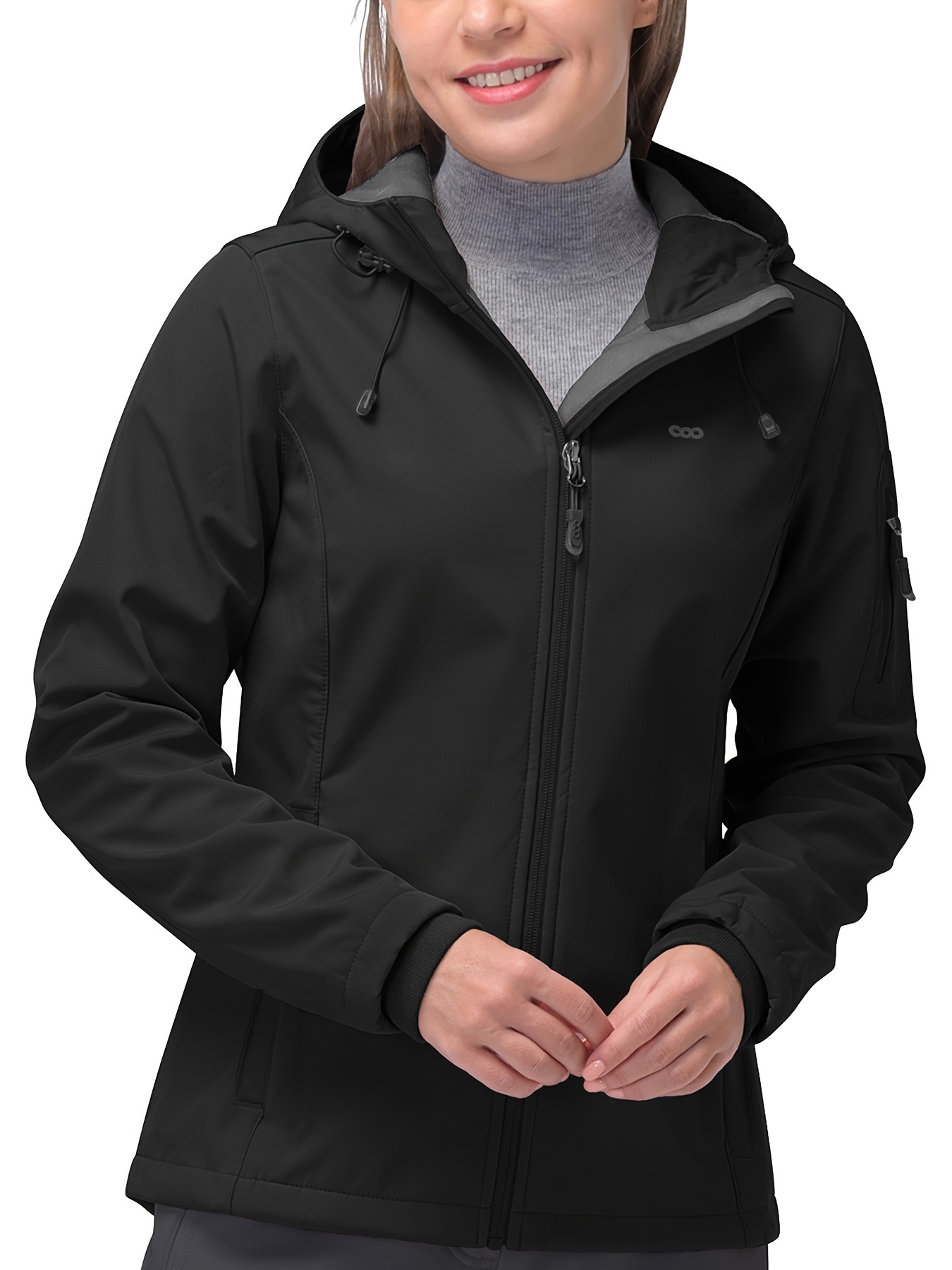 Long Sleeves Waterproof Outdoor Sports Jacket Fleece Liner - Temu Canada