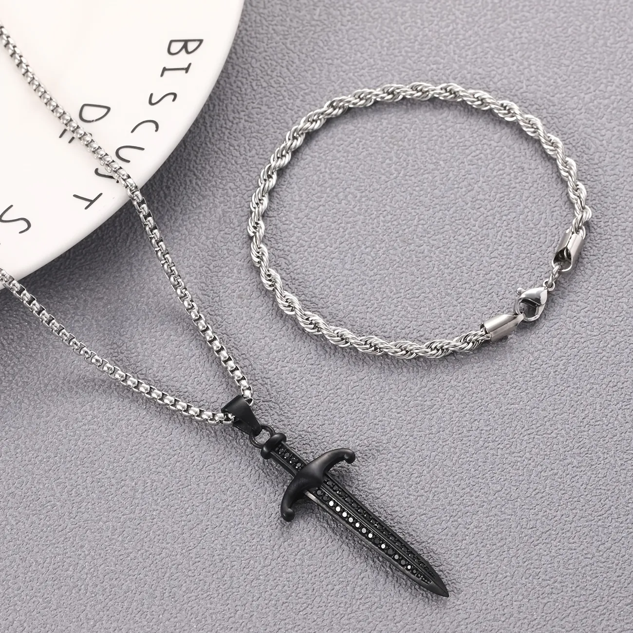 Mens Stainless Steel Silver Necklace, Shop On Temu And start Saving