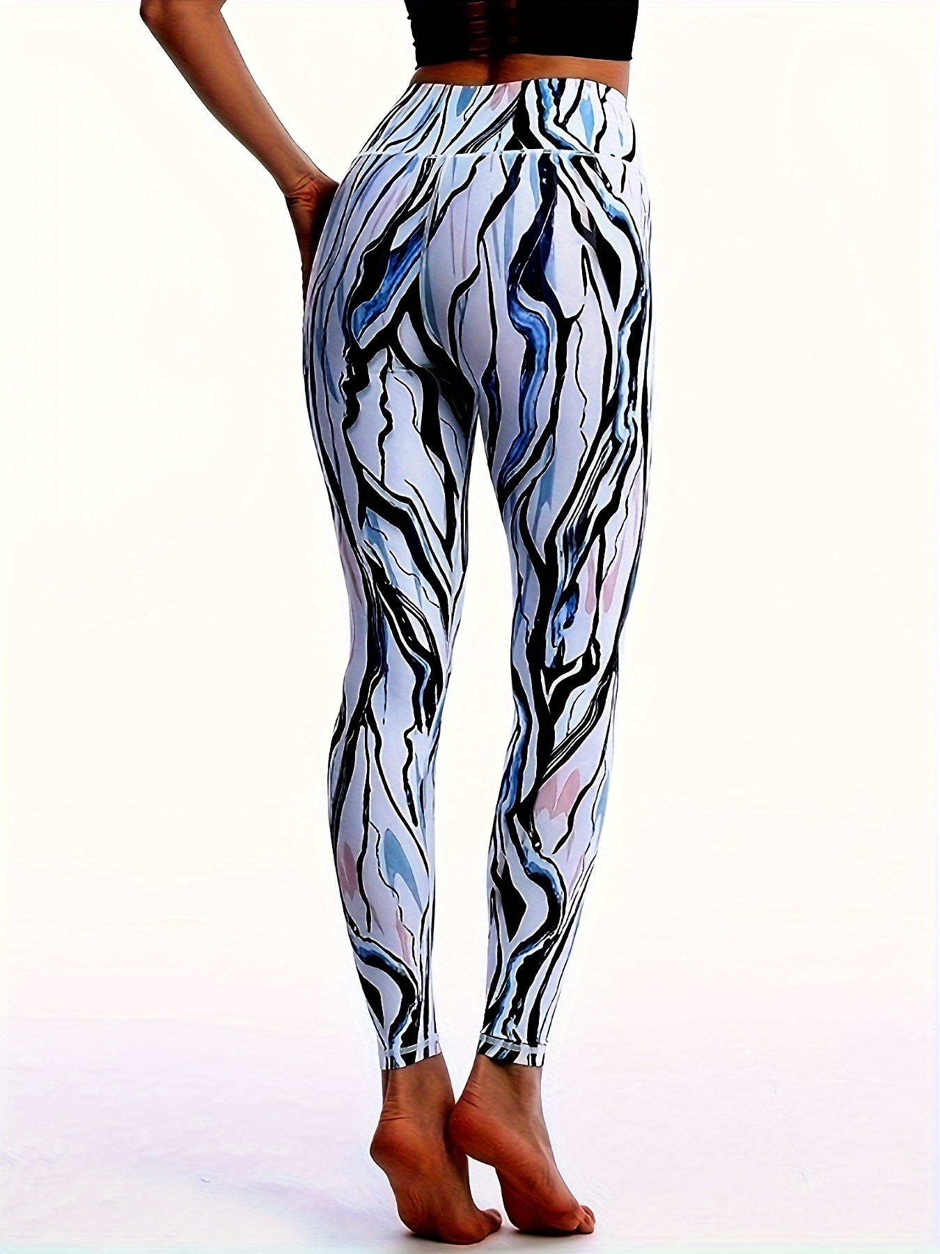 ZASUWA Zebra Pattern High Waist Skinny Leggings Z001 – VOGABAR