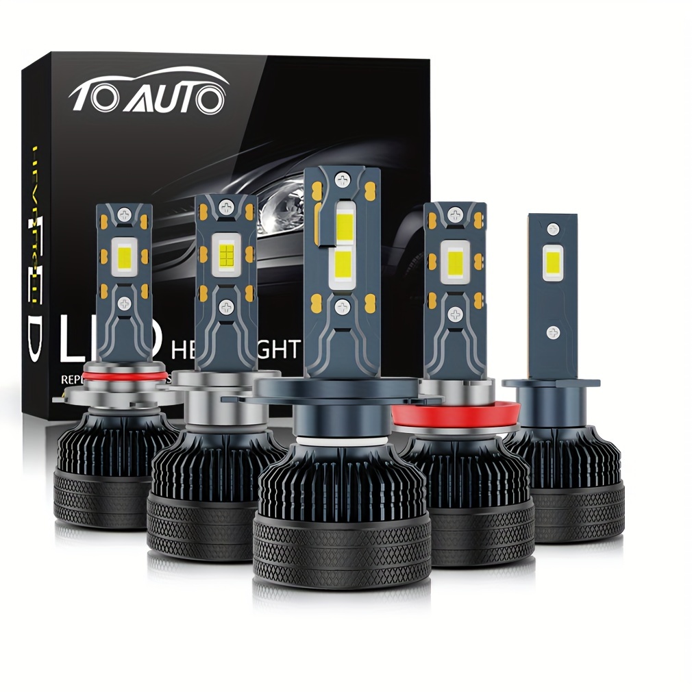  X7 Auto - Faros delanteros LED H4 H7 de 6500 K, 12000