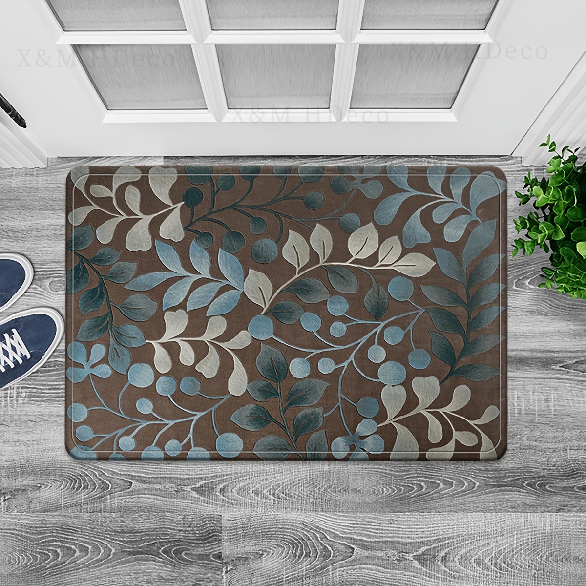 Washable Non-Slip Rug Pad, Abstract Line Swirl Area Rug Doormats, Living  Room Bedroom Carpet Mats, 36x24 