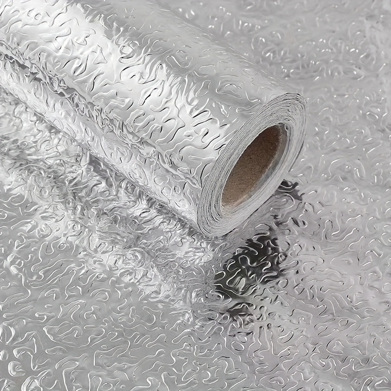  Rollo de papel de aluminio adhesivo, resistente al