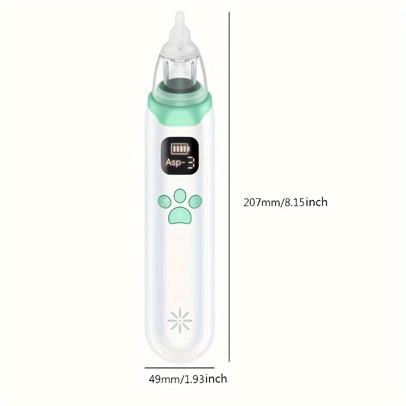 Limpiador Nasal recargable para bebé, aspirador Nasal eléctrico de succión  ajust 