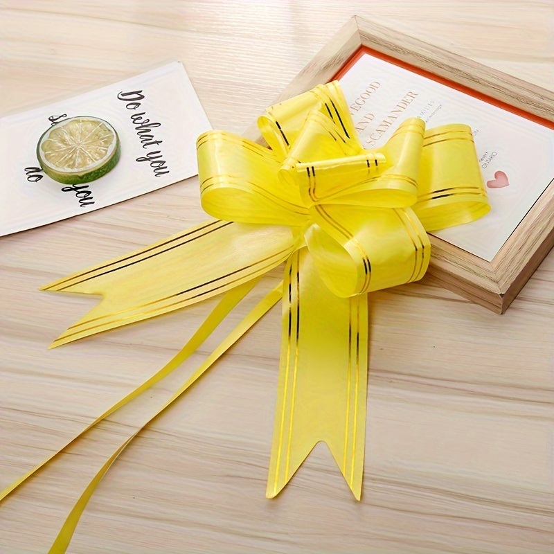10PCS Round Pull Bow Ribbons Easy To Use Gift Wrapping Wedding