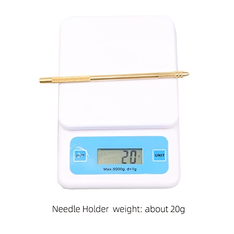 Temu Asian Ventilating Needle for Lace Wig Kit, 1 Wig Needle Holder, 4 Needles (One of Each Size 1-1, 1-2, 2-3 and 3-4), 3 Pcs 4x4 inch Swiss Lace Net
