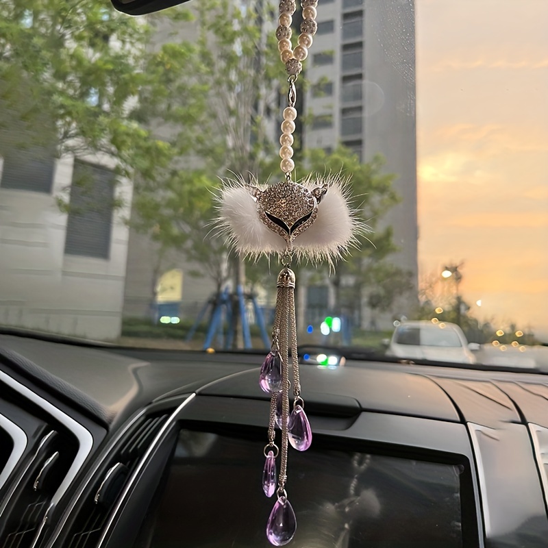Crystal Pendant Car Rearview Mirror Ornaments Glass Crafts Home