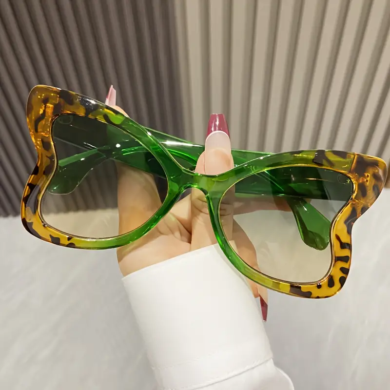 Oversized Butterfly Sunglasses Women Vintage Jelly Color - Temu