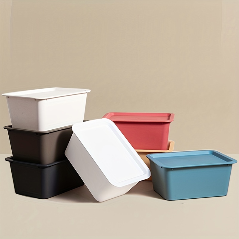 Organize Home Stylish Plastic Storage Box Perfect Bedroom - Temu