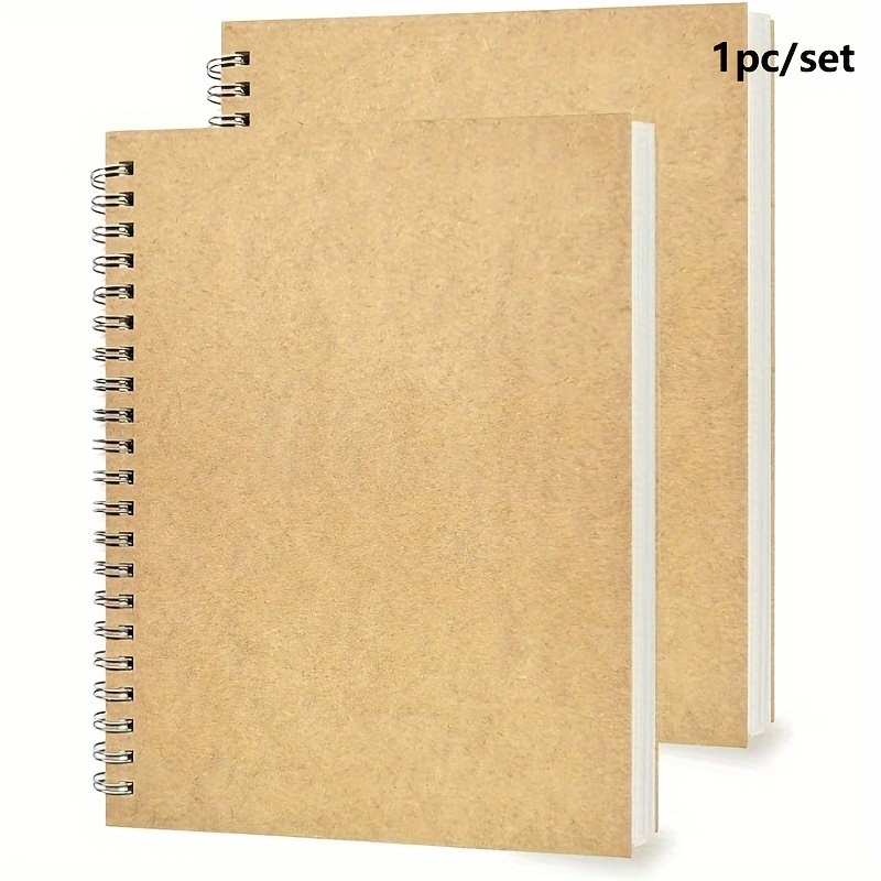 Blank Notebook Hardcover Sketchbook Unlined Notebook 100gsm - Temu