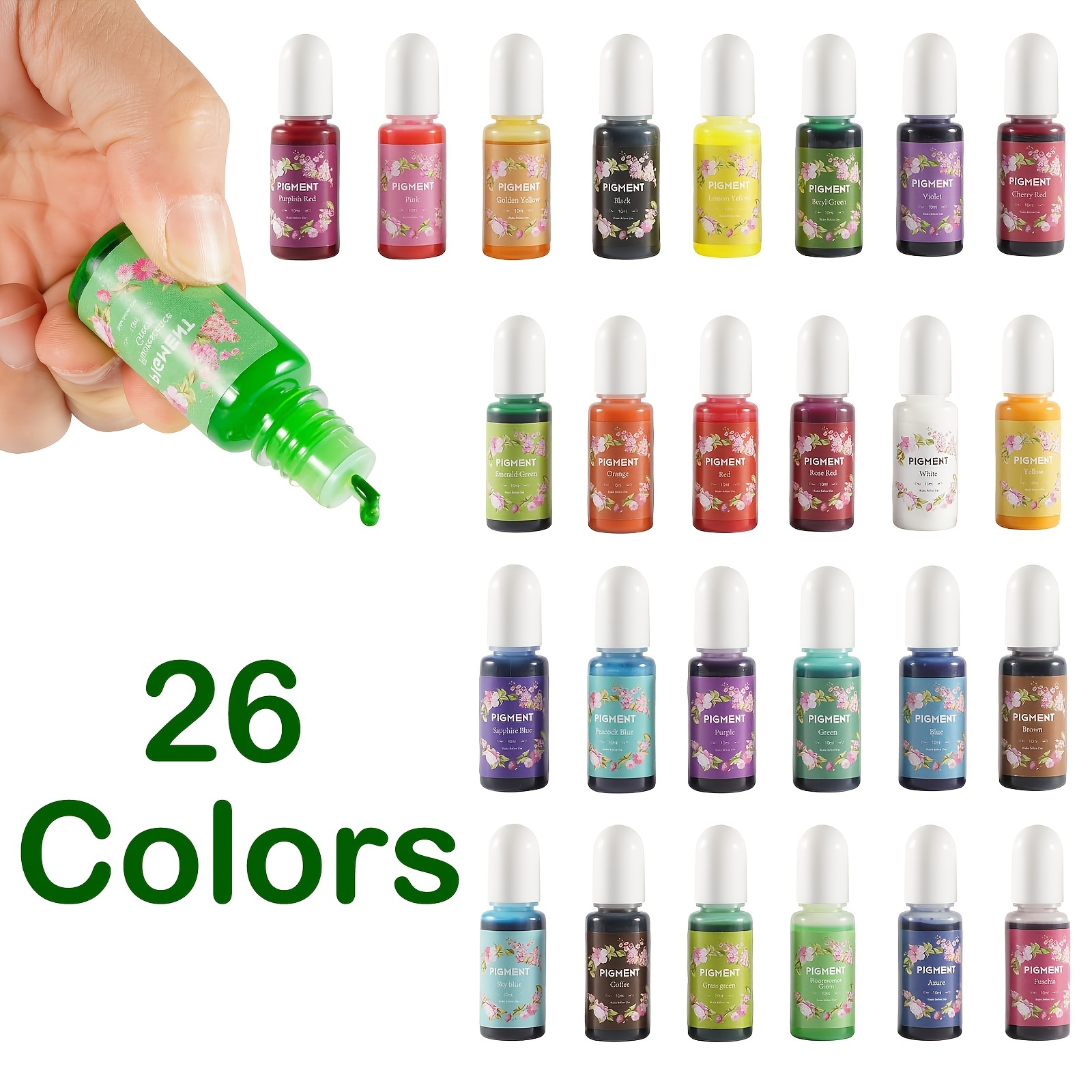 Colorante Resina Concentrado Translúcido 20 Colores Líquido - Temu