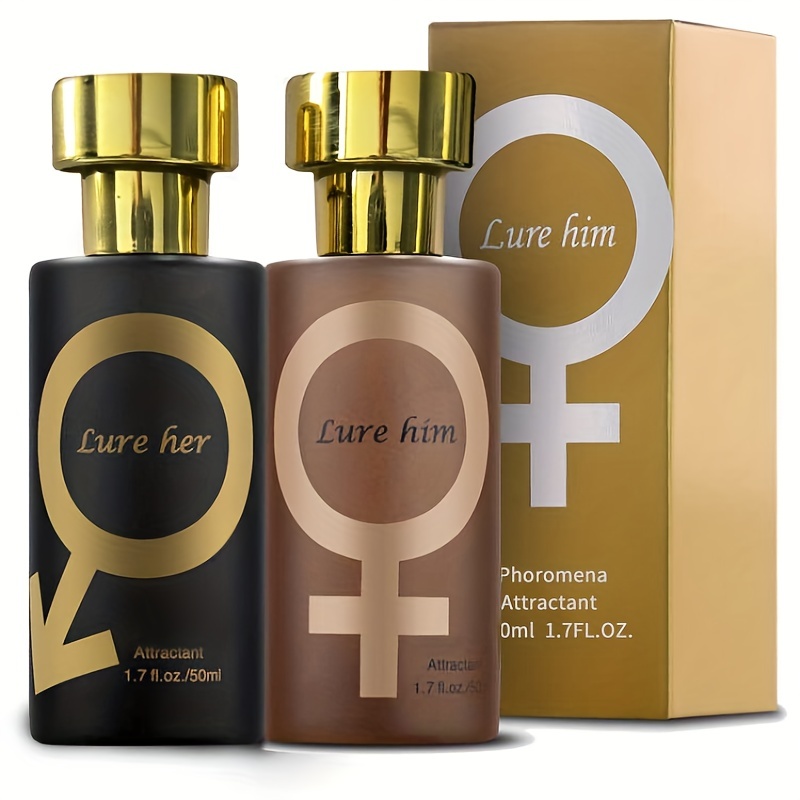 1.69oz, Golden Lure Pheromone Perfume, Pheromone Perfume Attract Men *  Perfume, Romantic Pheromone Glitter Perfume, Pheromones Cologne Perfume