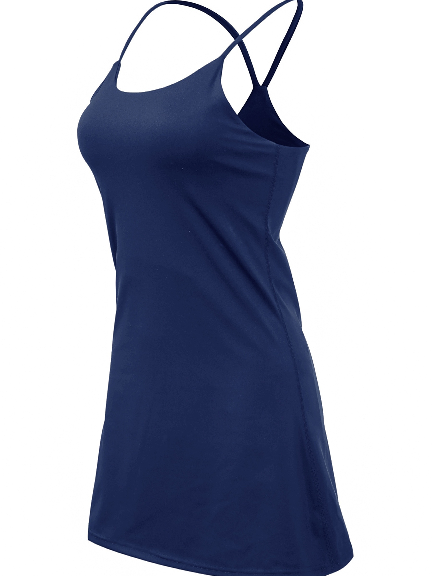 Buy Women's Tennis Dress, Workout Golf Dress Built-in with Bra & Shorts  Pocket Sleeveless Athletic Dresses, Royal Blue, Small at
