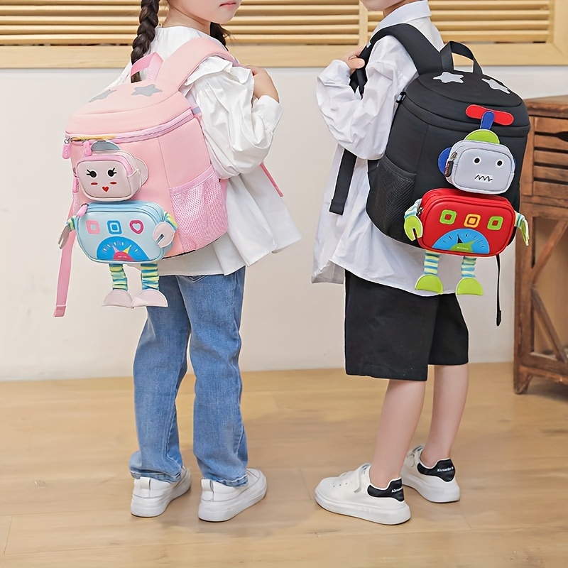 3D Robot Kindergarten Kids Backpack for Boys Girls