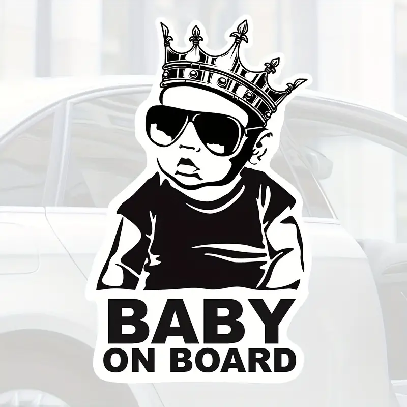 1pc Baby On Board Autoaufkleber Baby Kinder Mädchen Lustiger