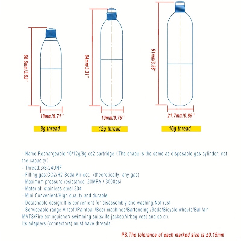 1Pc Pompe De Cylindre CO2 Portable Pour Vélo De Montagne, Embout De Gaz,  Adaptateur De Tête De Gonflage Rapide - Temu Belgium