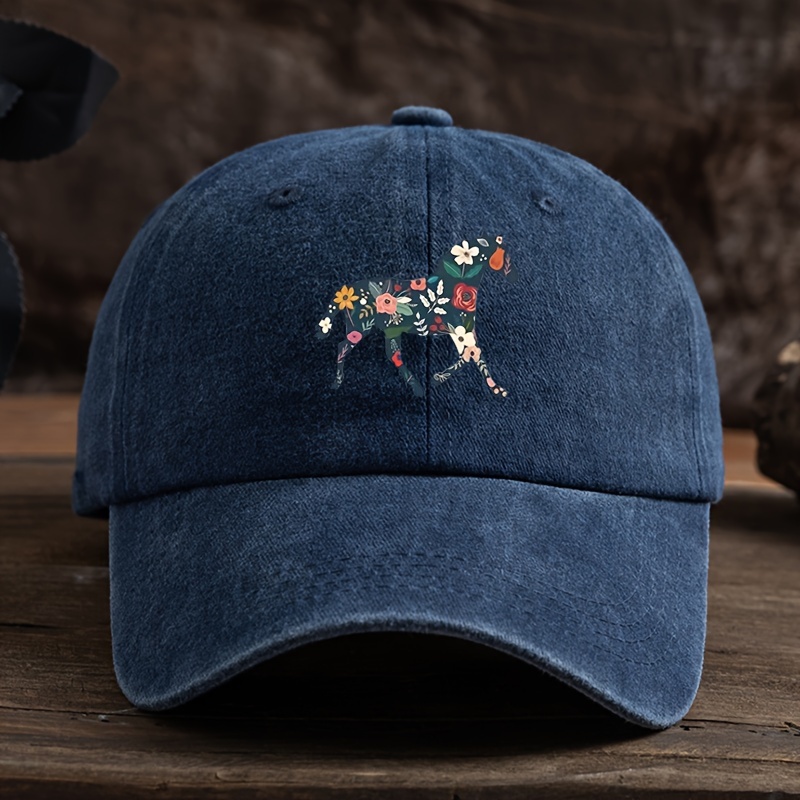 TEMU Unisex Adjustable Snapback Baseball With Vibrant Floral & Design - Black,, For , Outdoor Hat | Vibrant Design | Textured Design